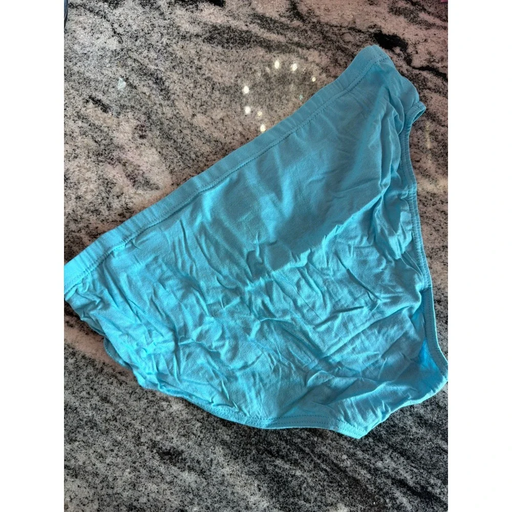 Papi Mens Briefs Turquoise Blue 100% Combed Cotton Low Rise Underwear Size XL